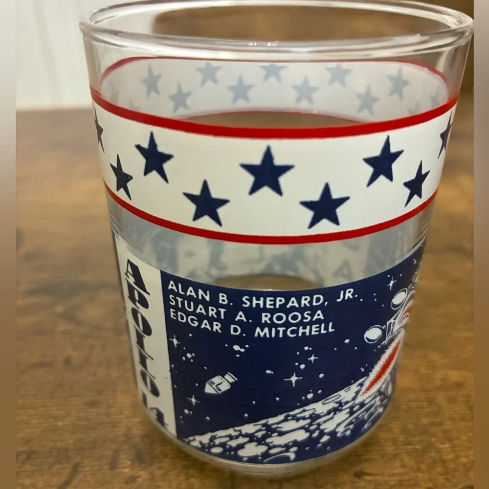 Vintage Apollo 14 Drinking Glass